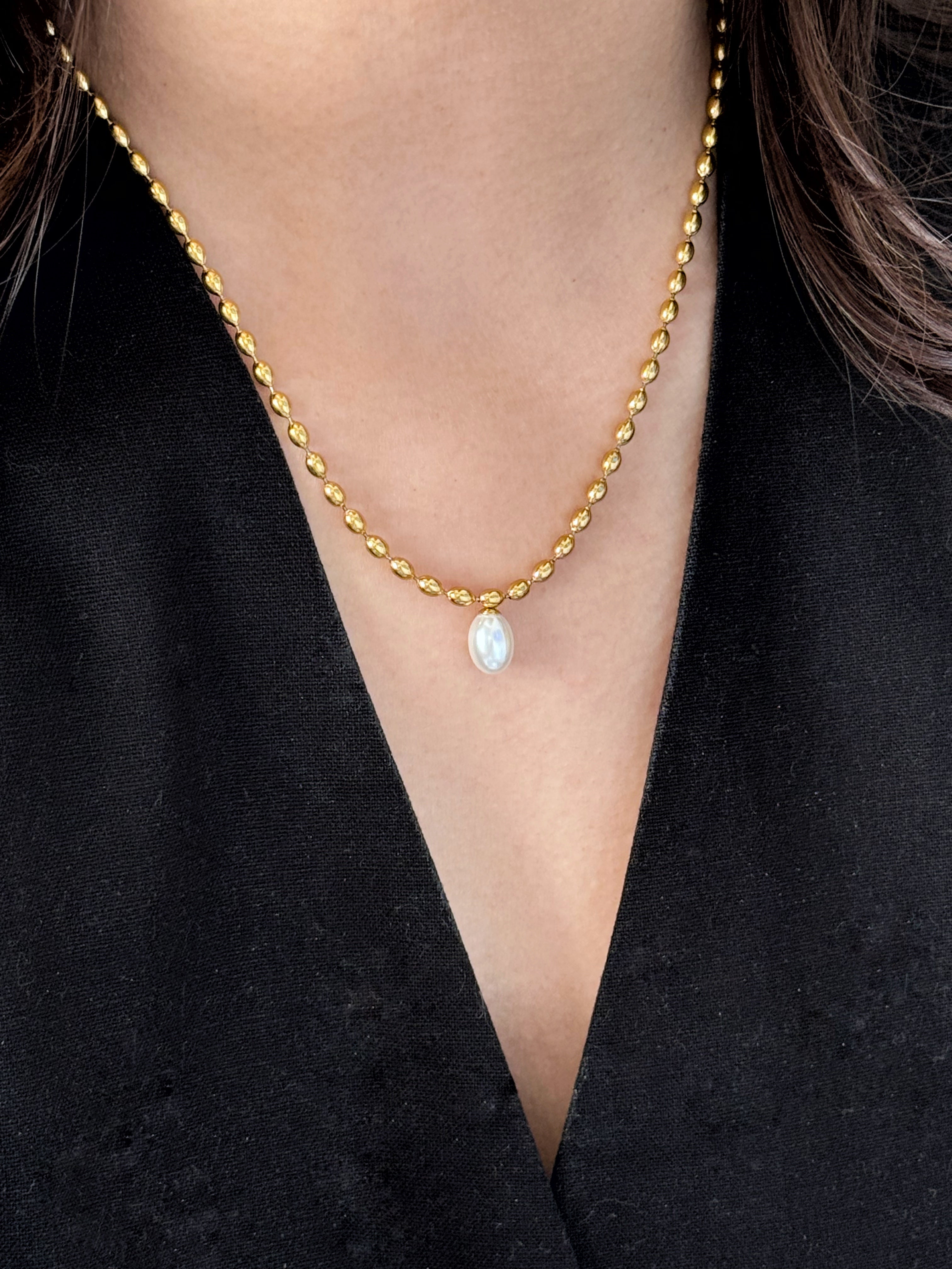 Collar Single Pearl