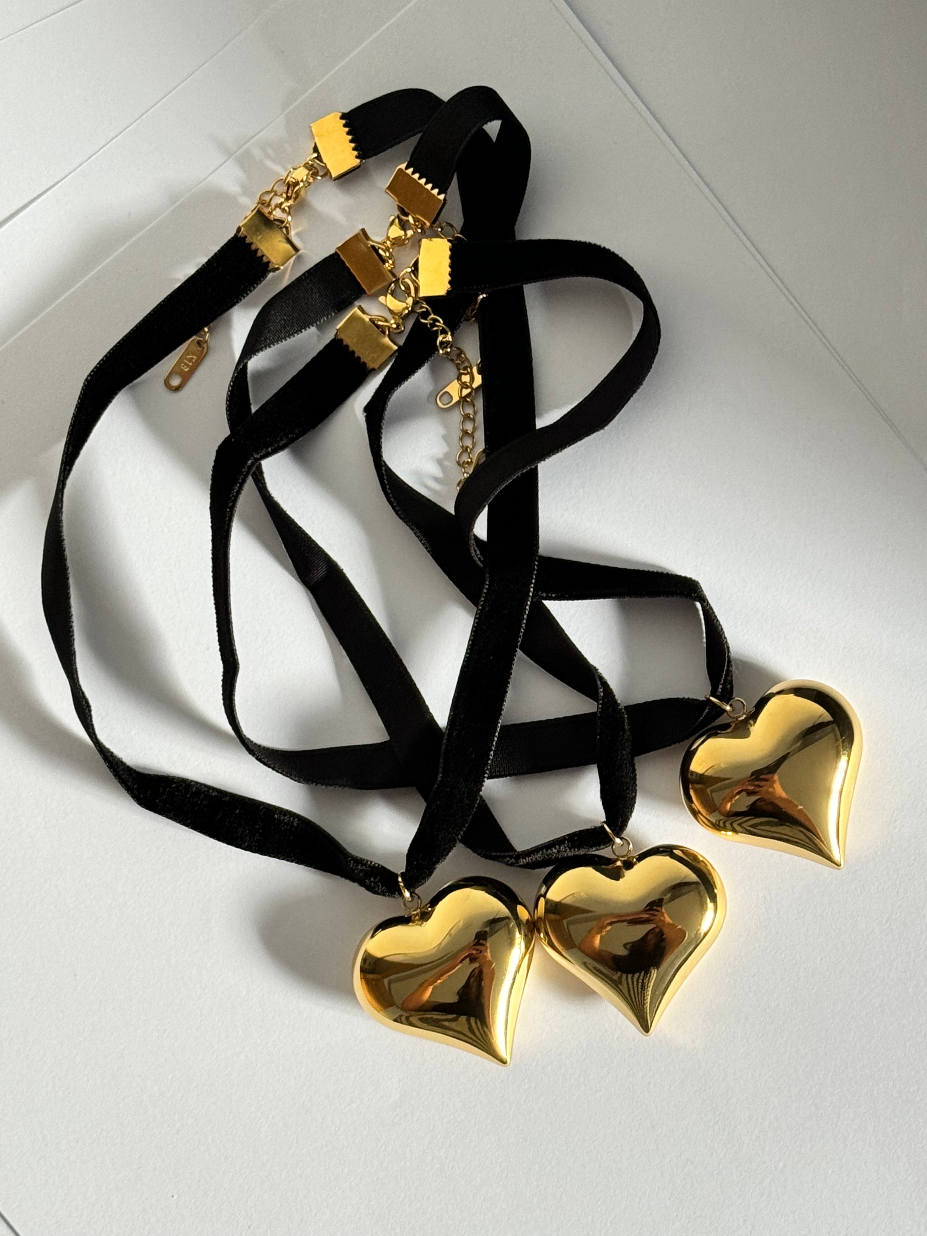 Collar Heart Black