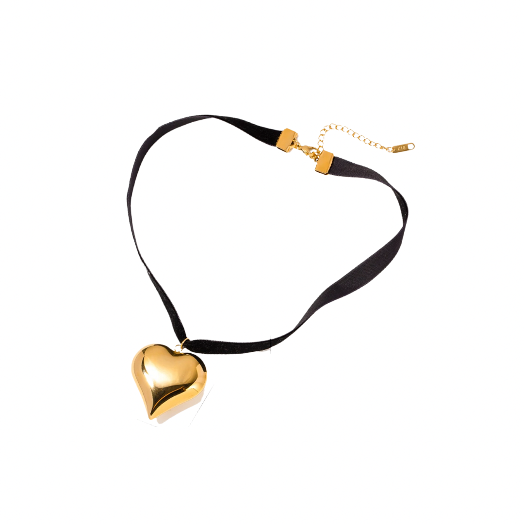 Collar Heart Black