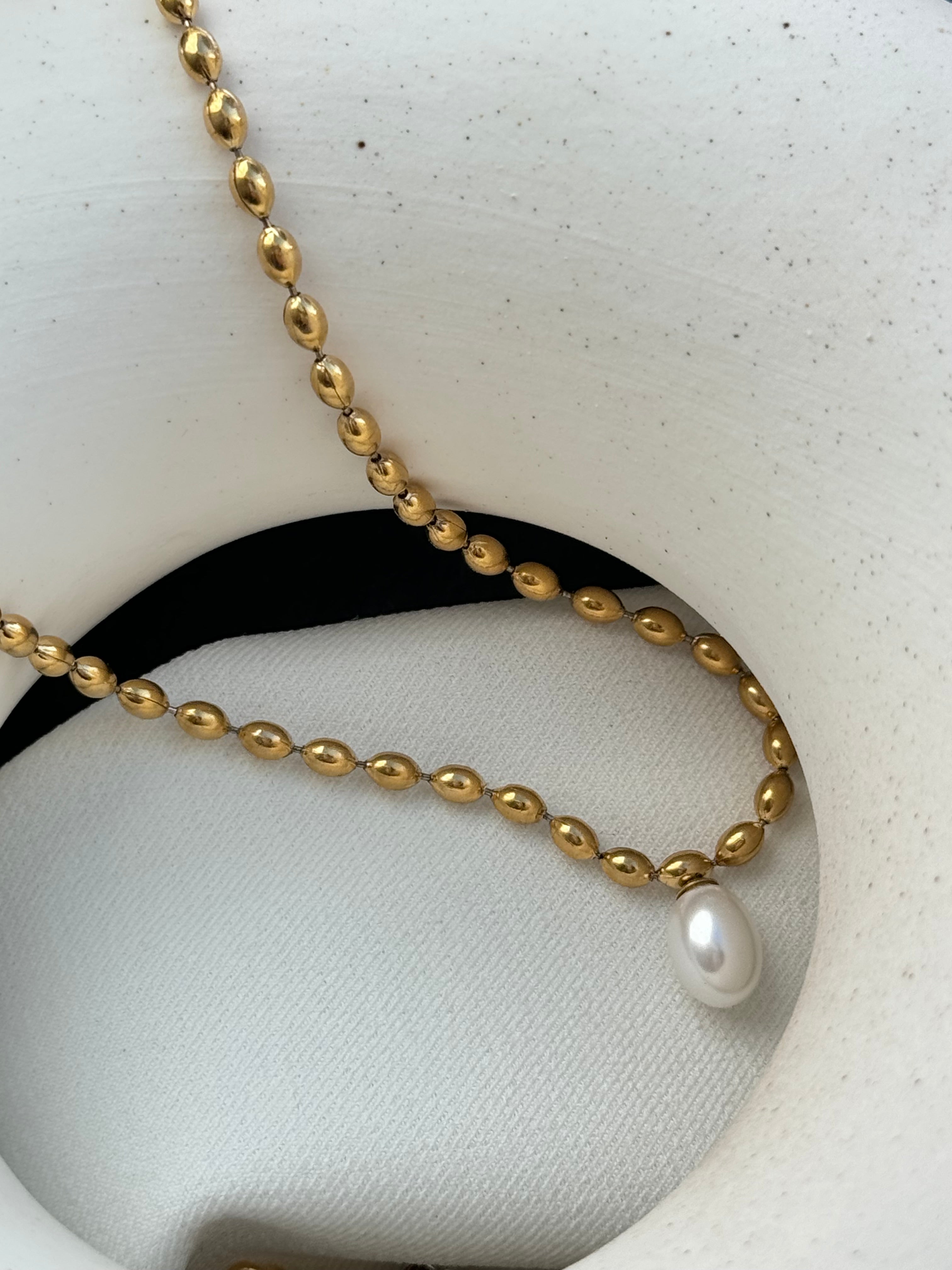 Collar Single Pearl