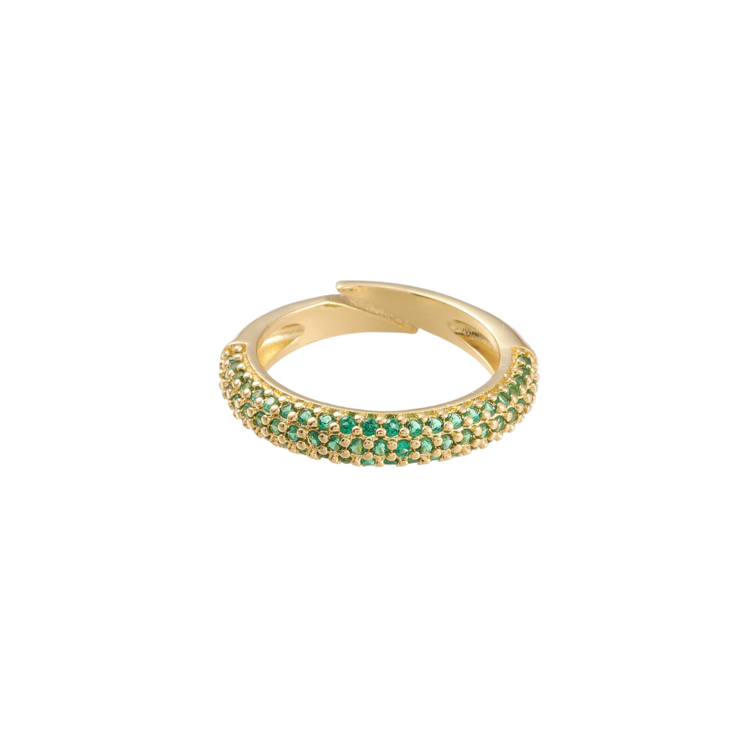 Anillo Samuel Pave Green