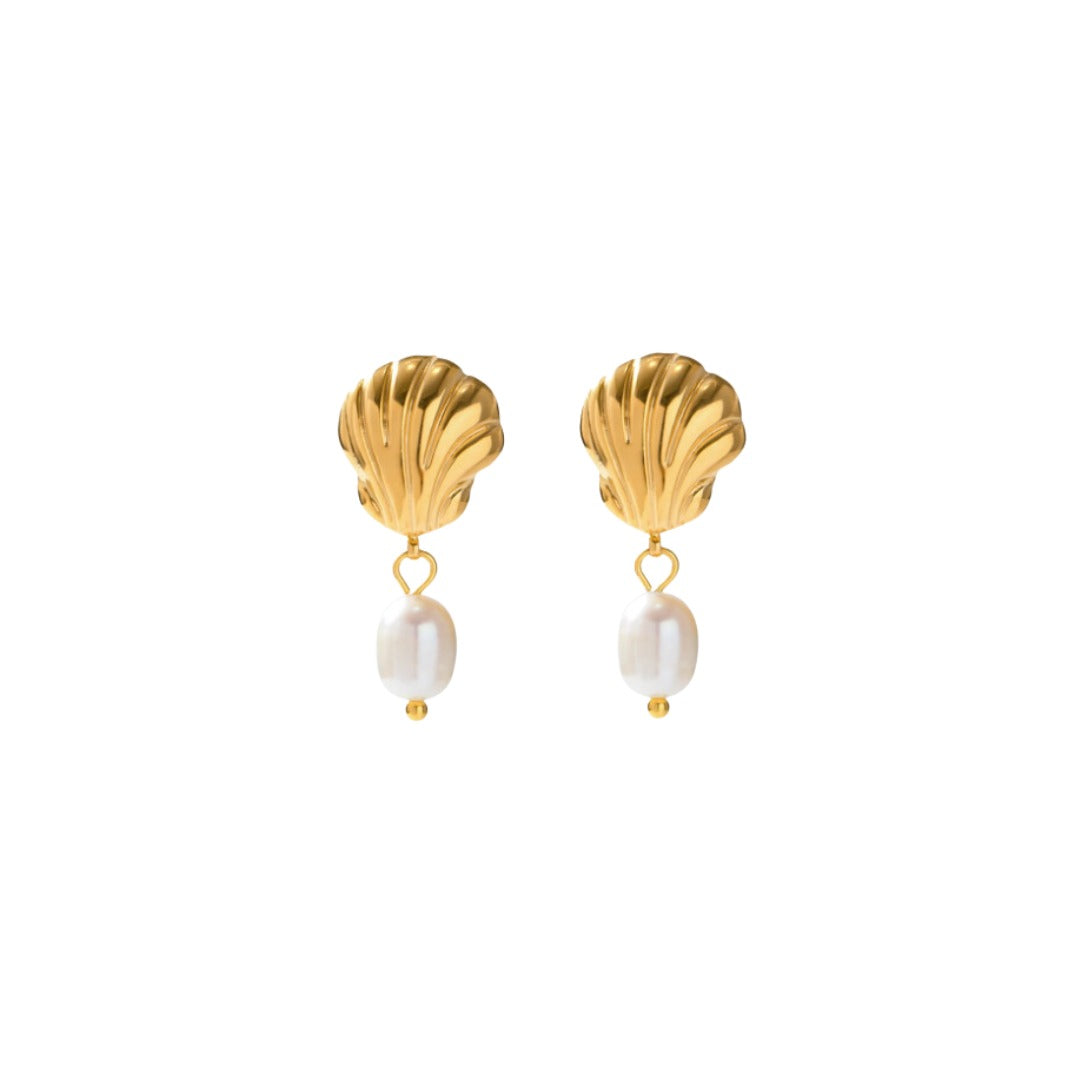 Aretes Shell Pearl